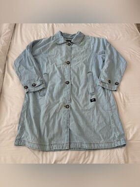 Vans Light Blue Denim Button-Front Jacket size M